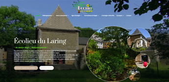Capture d'écran EcoLieu du Laring projet site Web